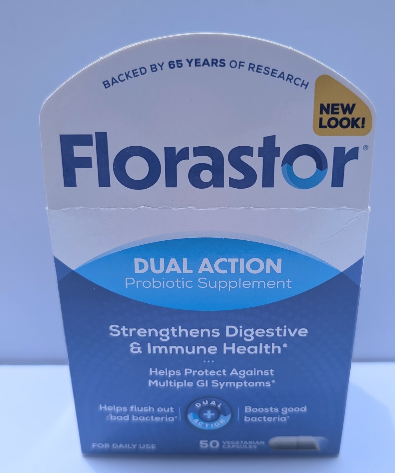 Florastor Dual Action Probiotic Digestive & Immune Health 50 Caps Exp 09/2027