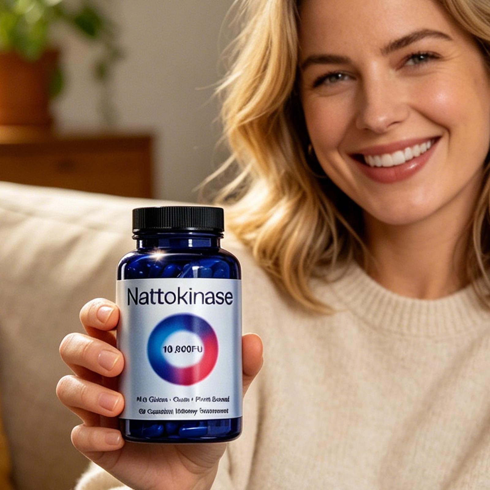 2 Pack Nattokinase Supplement – 10800 FU 60 Capsules Pure & Vegan, Gluten Free