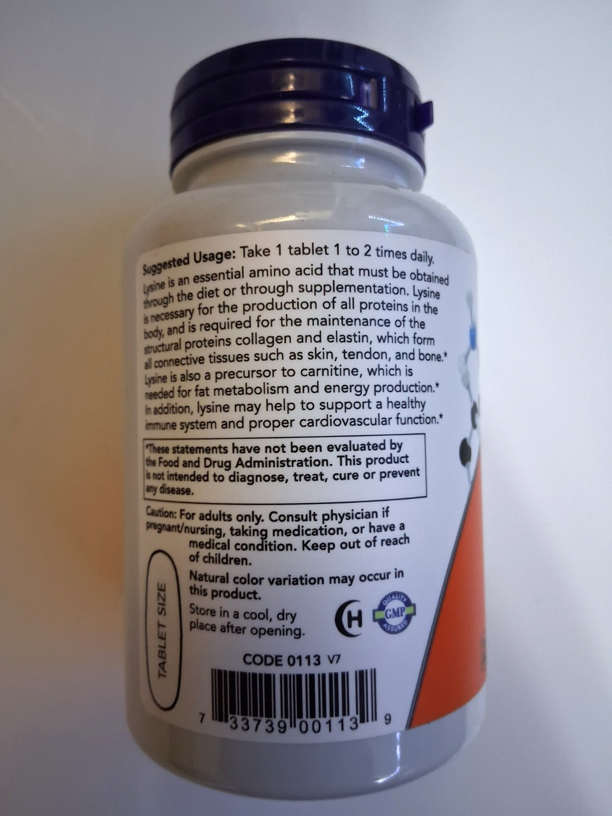 L-Lysine 1000mg Double Strength 100 Tablets EXP 05/2031 Brand New Sealed