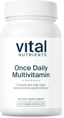 Vital Nutrients Once Daily Multivitamin Vegan Women Men 30 Capsules