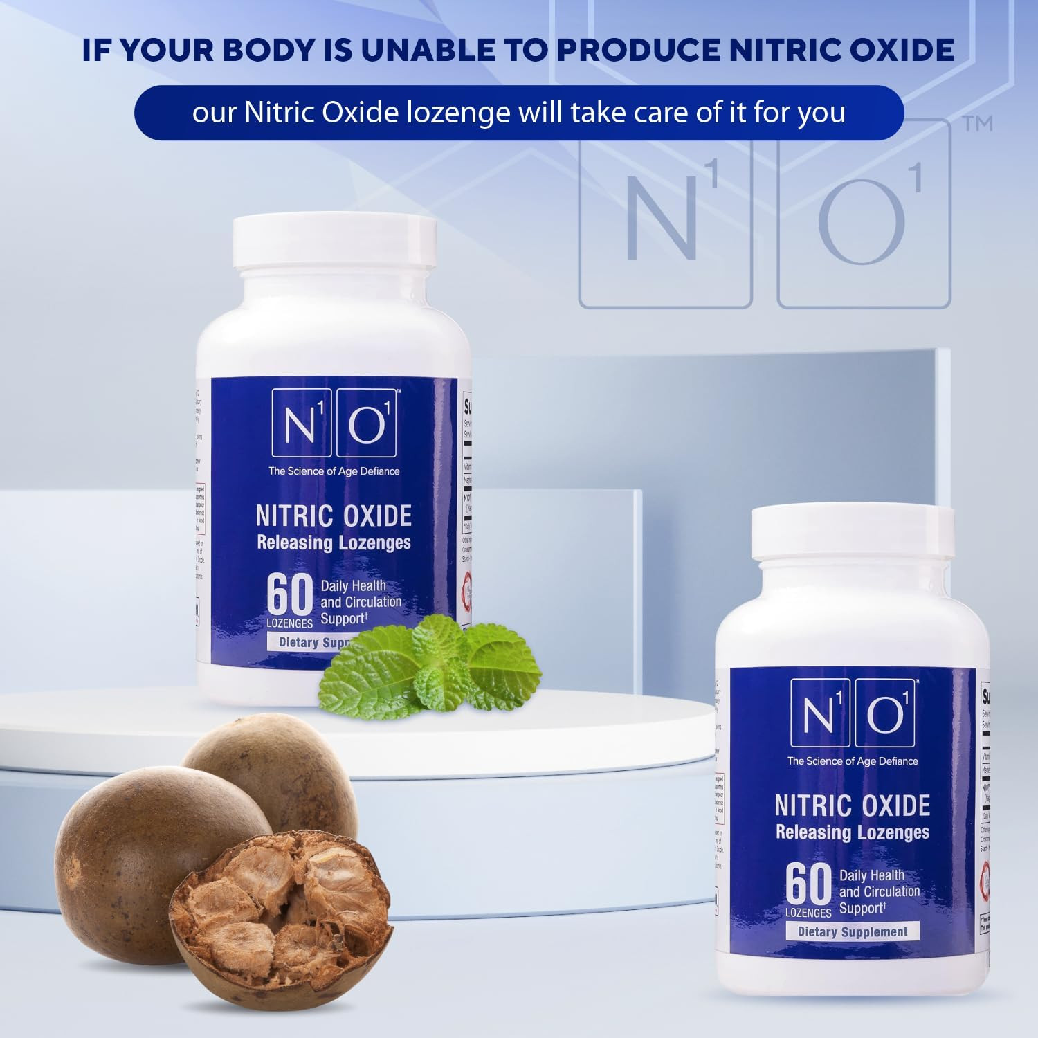 Terry Naturally Nitric Oxide Lozenges for Heart Health Support Dietary Supplemen