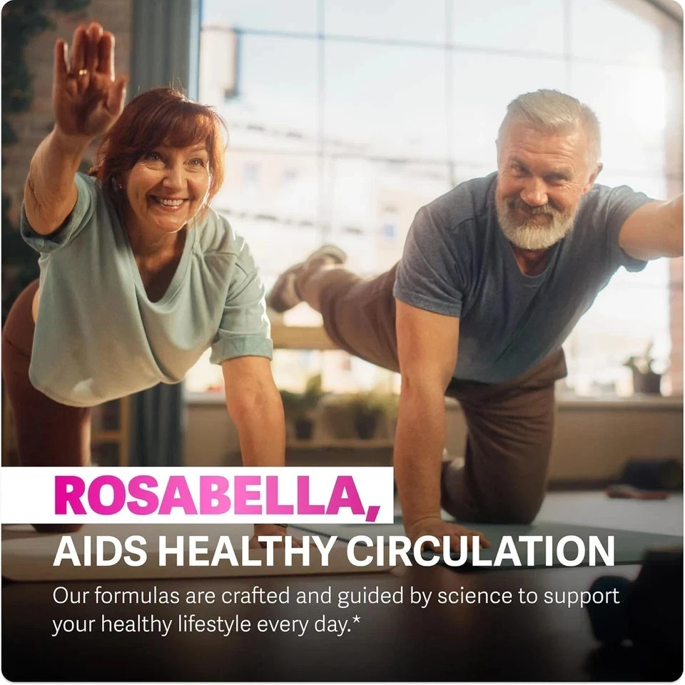 Rosabella Organic Beetroot 1300mg – Boosts Nitric Oxide & Heart Health – 60ct