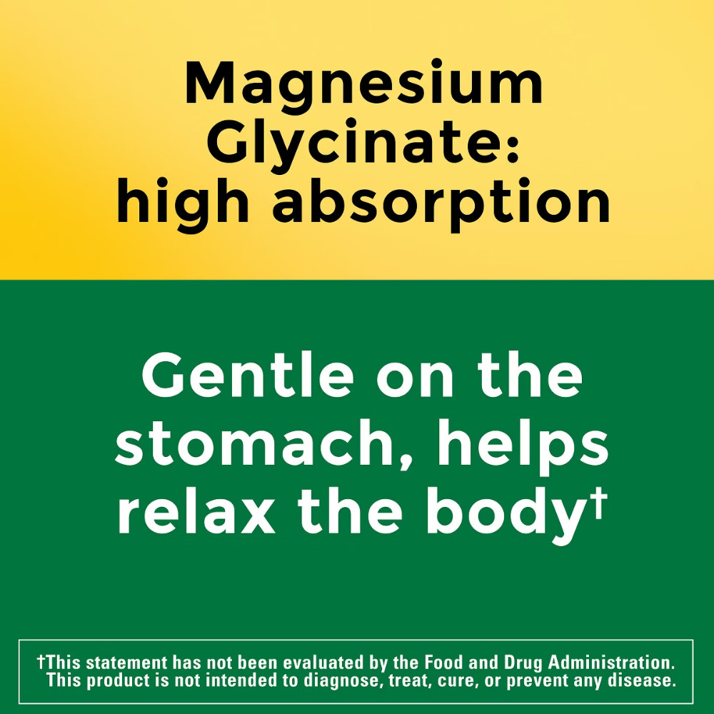 Nature Made High Absorption Magnesium Glycinate Supplement – 40ct
