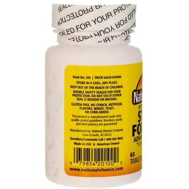Nature’s Blend Stress Formula Vitamins 60 Tabs, 60 Count (Pack of 1)