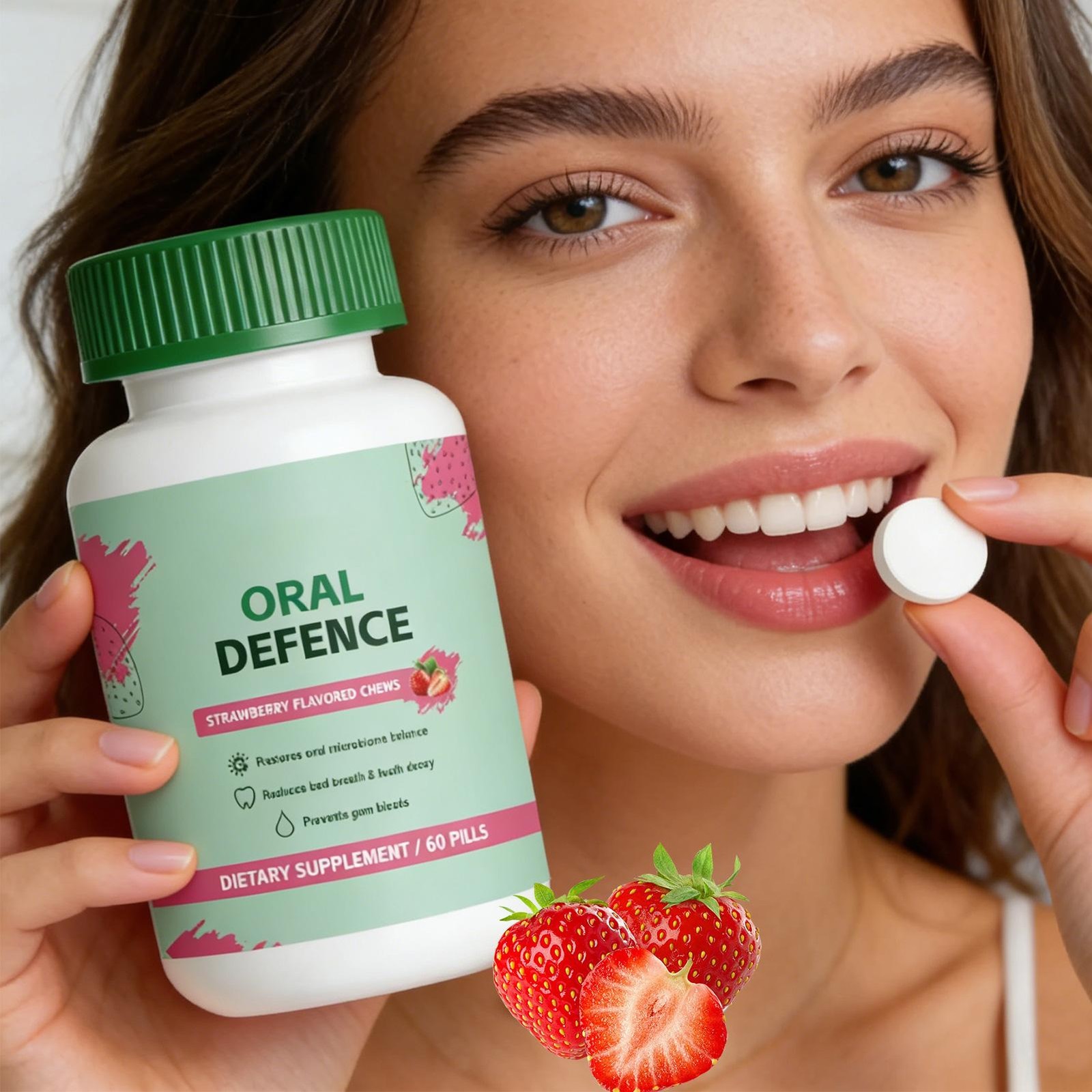 Oracare Oral Defence Oral – Probiotics Supplement targeted for Fresh Breath, Tee