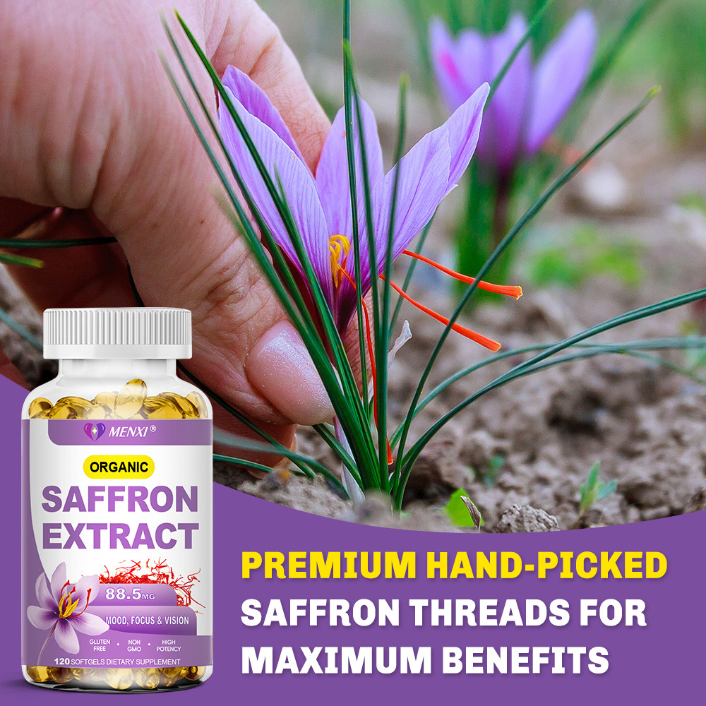 Pure Saffron Extract 88.5mg – Supports Healthy Appetite Suppressant 240 Capsules