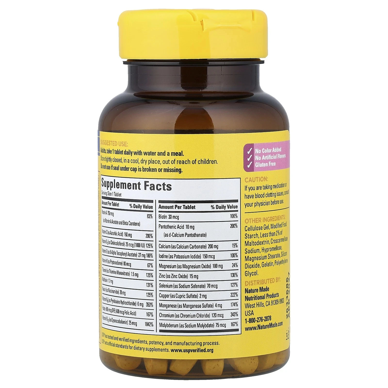NEW Nature Made Multi 50+ For Her 90 Tablets Healthy Blood Pressure EXP 04/2028