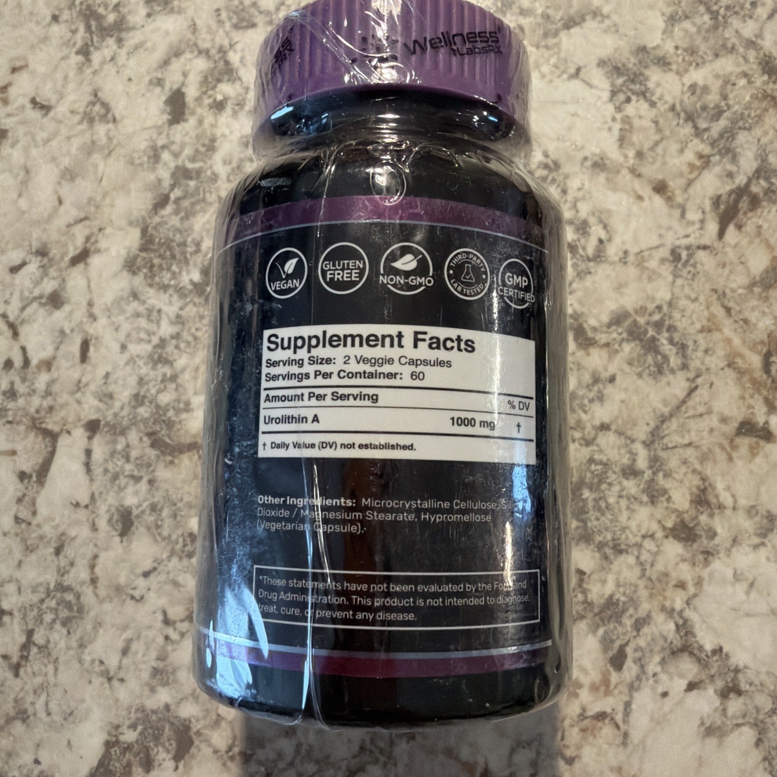 Urolithin A Supplement Capsules 1,000mg (98.9% Pure) – Advanced Urolithin A+ For