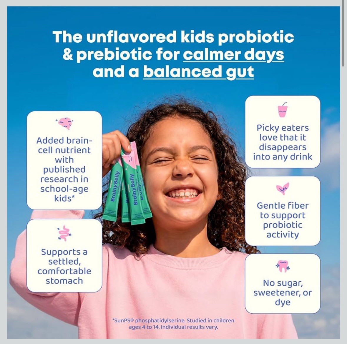 JoySpring BrainyBelly Kids Probiotic Brain & Gut Support