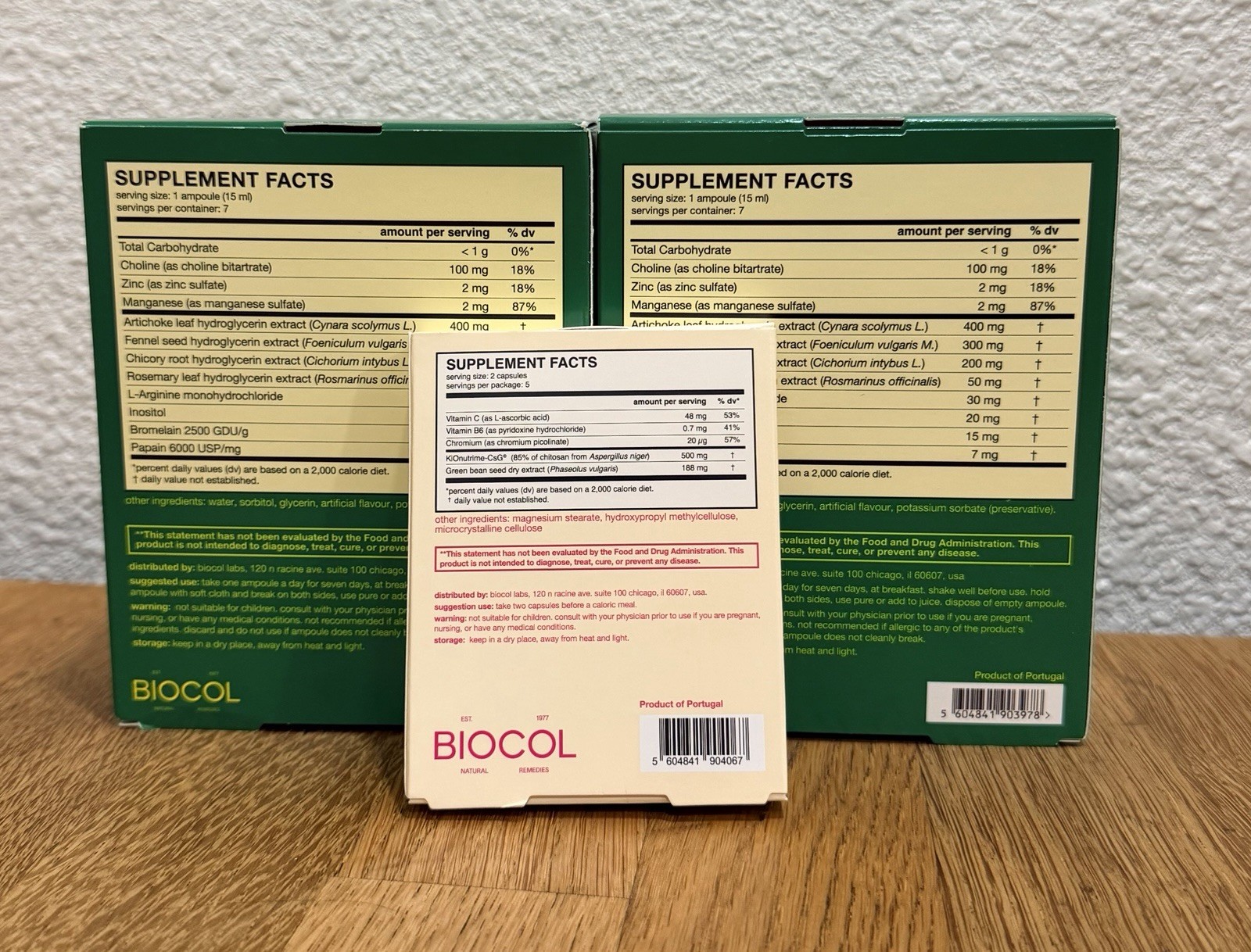 Biocol Labs Something For A Detox Week + Calorie Bombs Exp. 04/2028 Lot Set Of 2