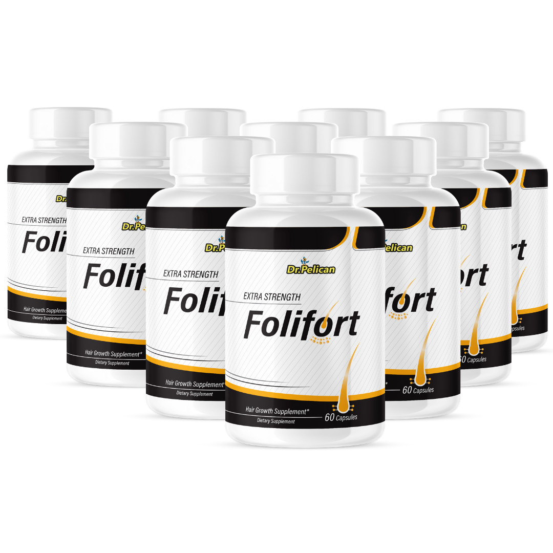 Folifort- Hair Support- 10 Bottles- 600 Capsules