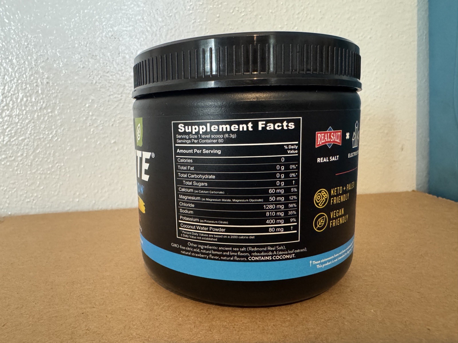 Redmond Re-Lyte Hydration Electrolyte Mix Strawberry Lemonade 60 Servings NEW!