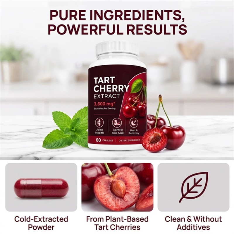 Good Grove Tart Cherry Extract,Goodgrove Tart Cherry Cold Extracted,60 Capsules