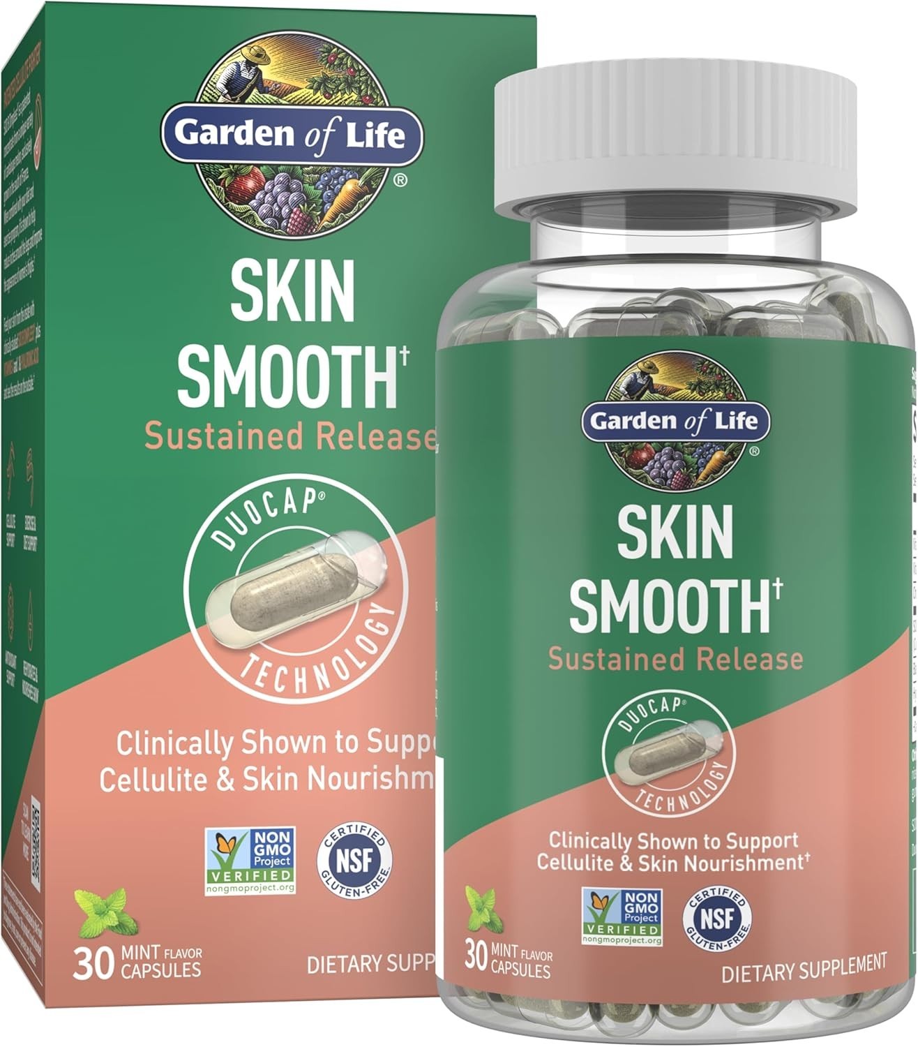 Garden of Life Once Daily Skin Smooth+ Duocap – 30 Capsules EXP 11/2026