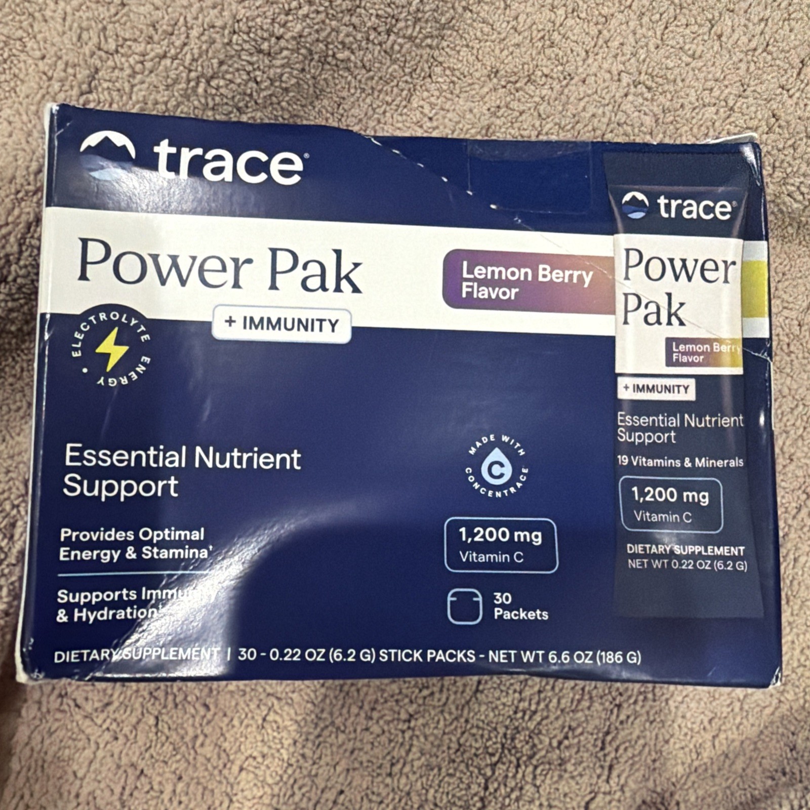 Power Pak + Immunity, Lemon Berry, 30 Stick Packs, 0.22 oz (6.2 g) Each