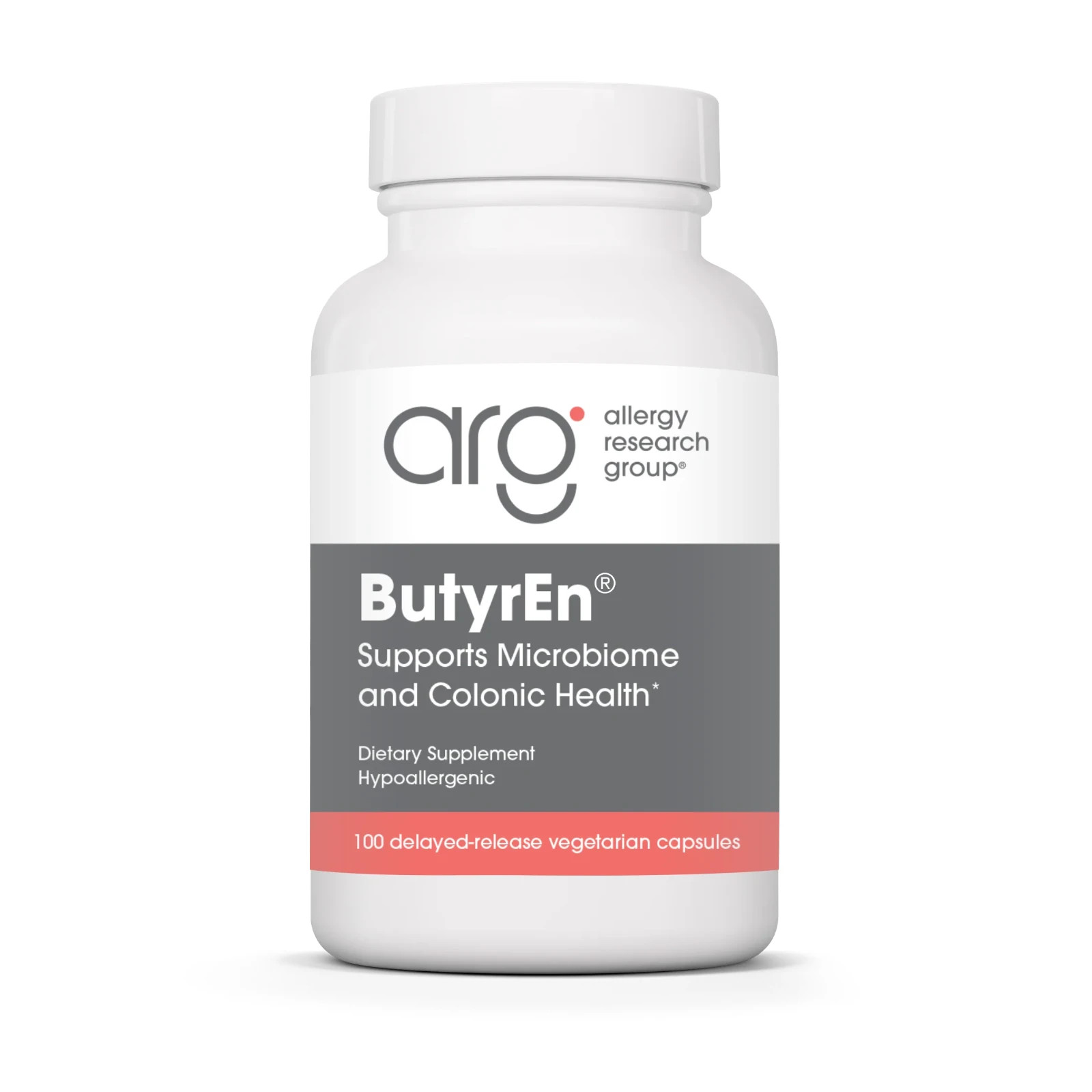 ButyrEn 100 capsules Allergy Research Group EXP 03/2028