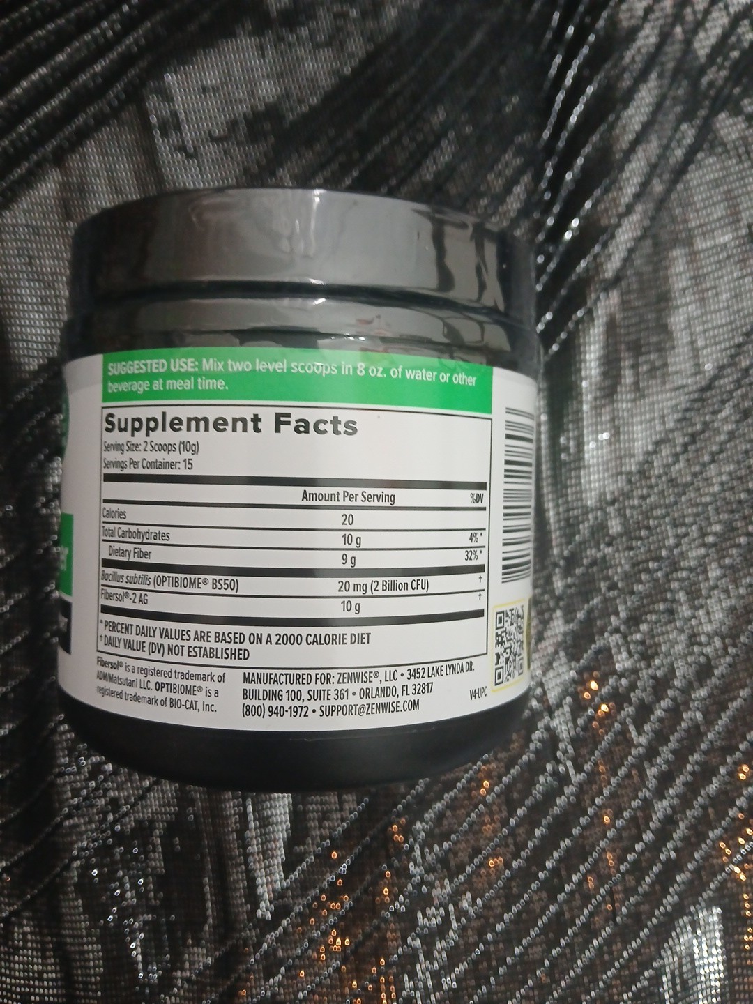 Zenwise Daily Prebiotic Fiber Plus Probiotics For All Total Gut Support