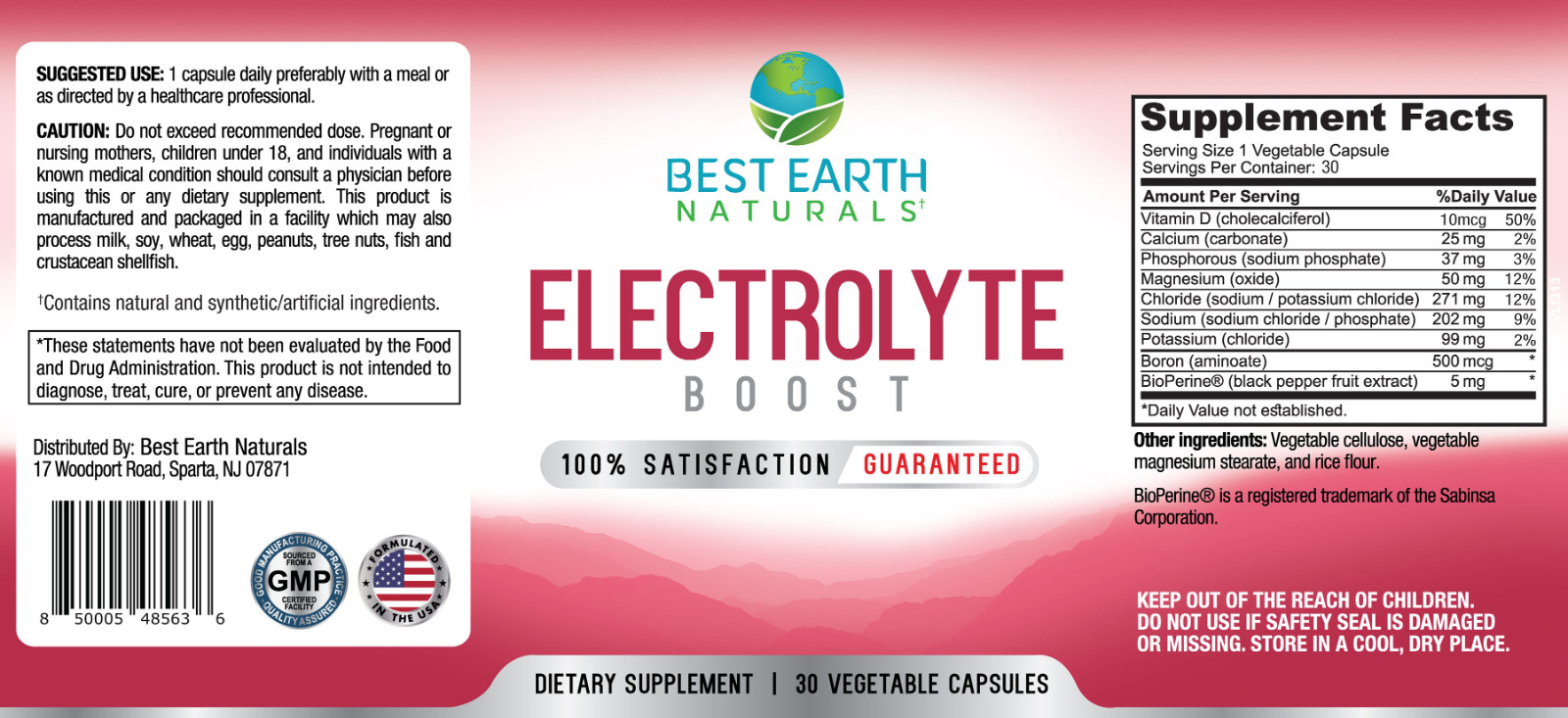 Electrolyte Boost by Best Earth Naturals Buy 2 Get 1 FREE 3 Pack