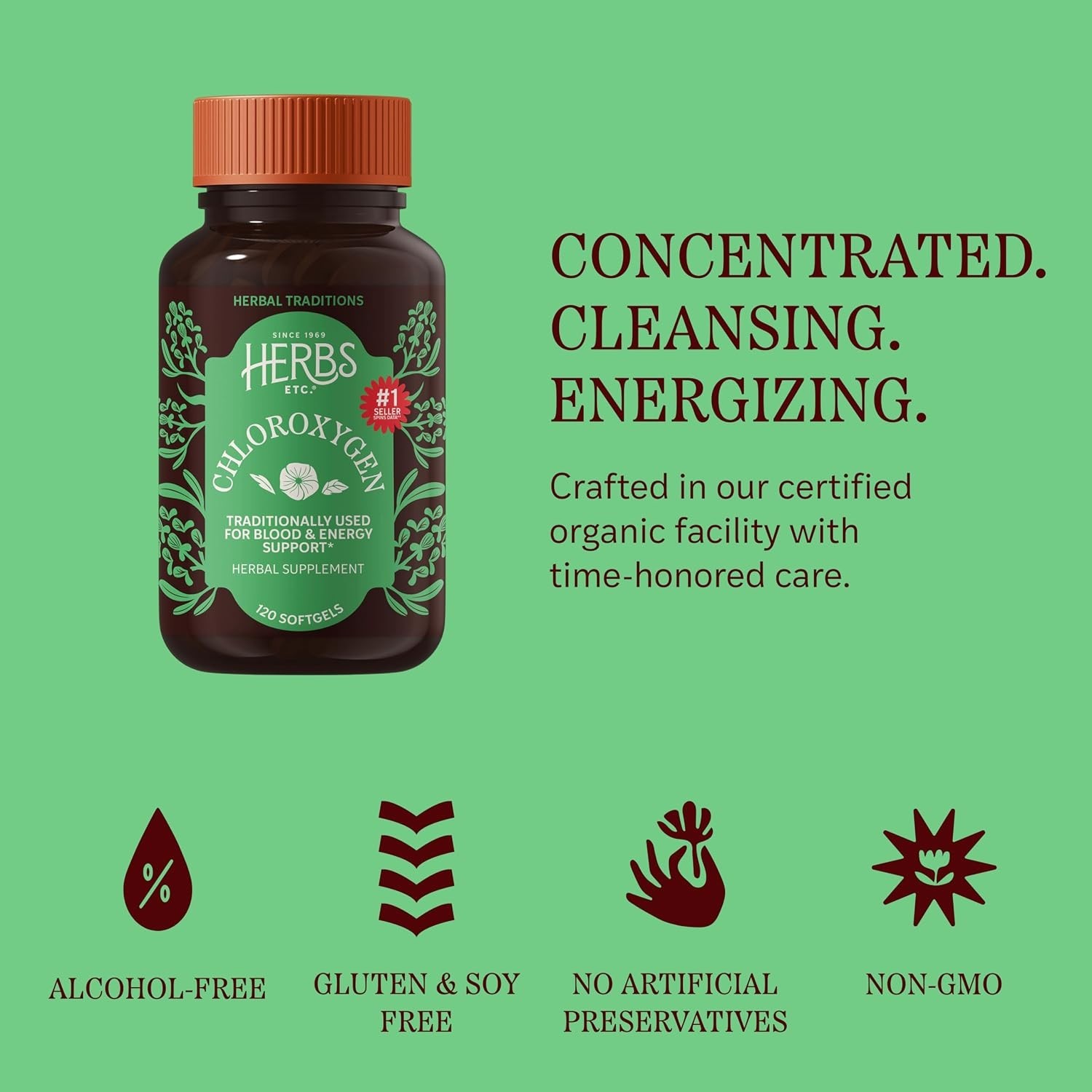 ChlorOxygen Chlorophyll Softgels – Skin & Gut Support