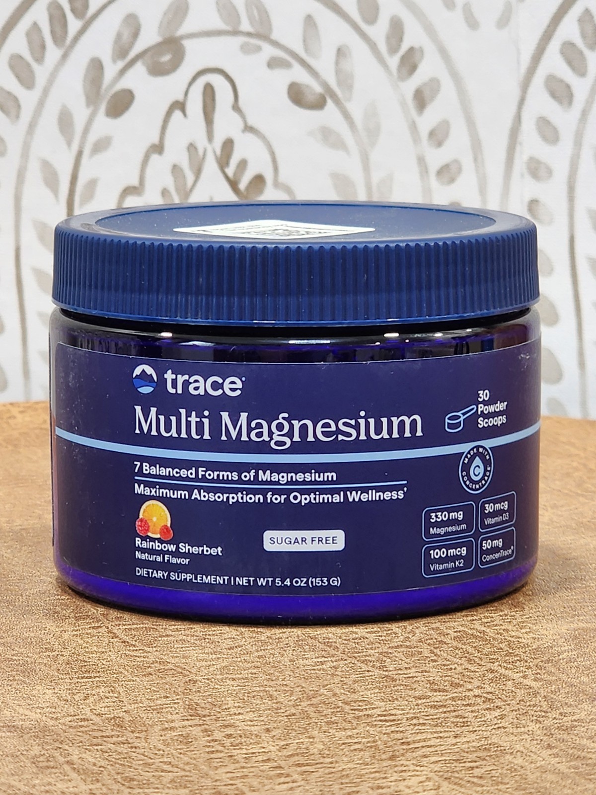 Trace Minerals Multi Magnesium Powder Rainbow Sherbet 5.4oz (153g) 02/2029