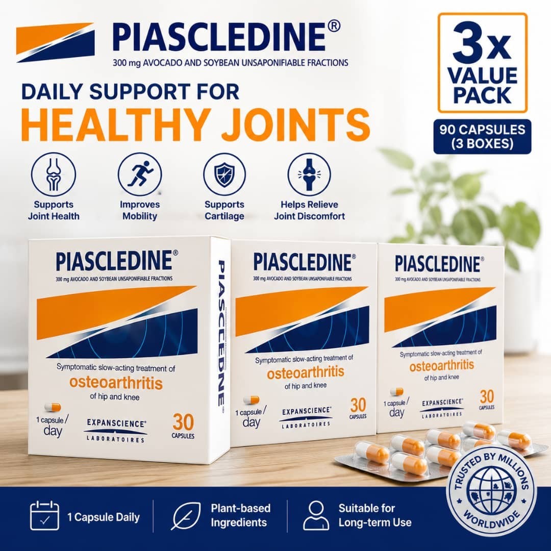 3 x PIASCLEDINE 300mg Anti-rheumatic Osteoarthritis Joint-Pains Health 30 Caps