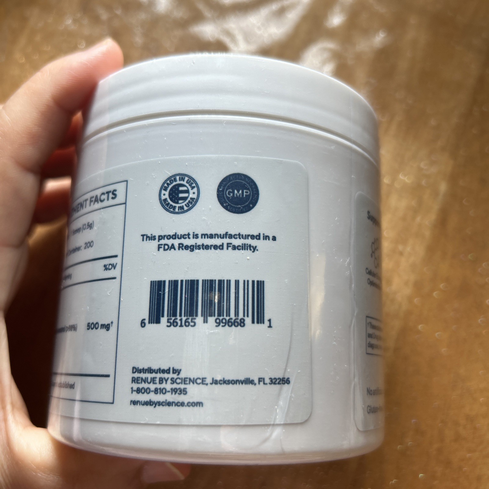 Renue By Science Pure Trans-Resveratrol 100 Grams Sealed 200 Servings Exp 7/2028