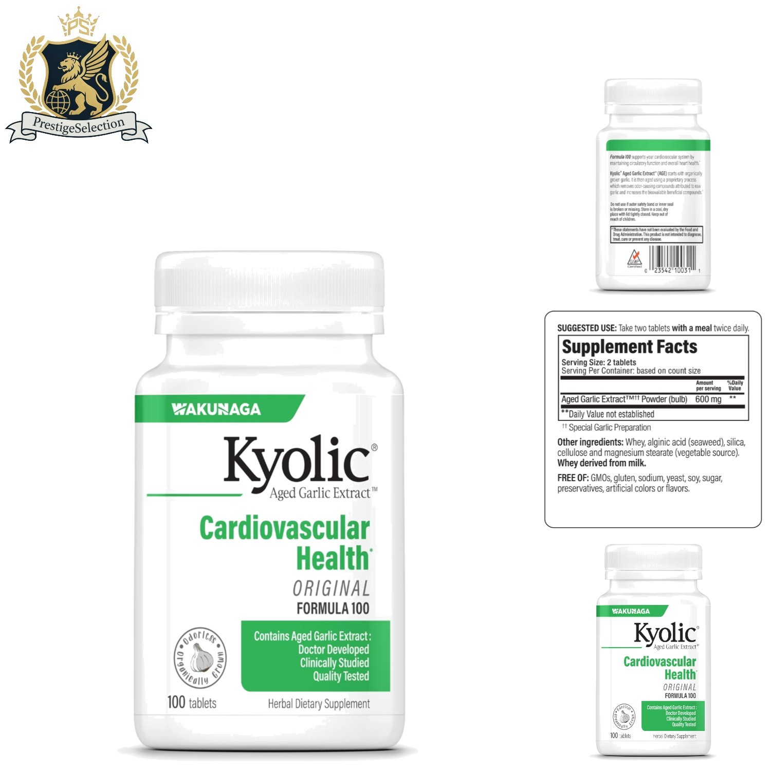 Vegetarian Aged Garlic Extract 100 Tablets – Supports Heart and Immune Health