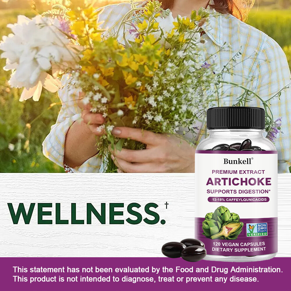 Artichoke Extract 600mg | 30/60/120caps|Non-Gmo & Gluten Free Supports Digestion