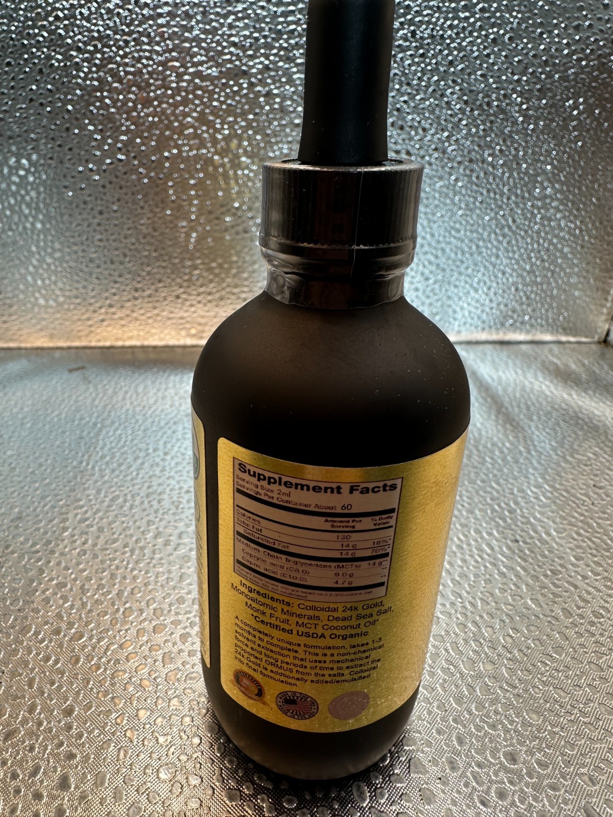 I Am Joy Brand Ormus Colloidal Real 24K Gold Oil Vital Minerals 4 oz 120 ml