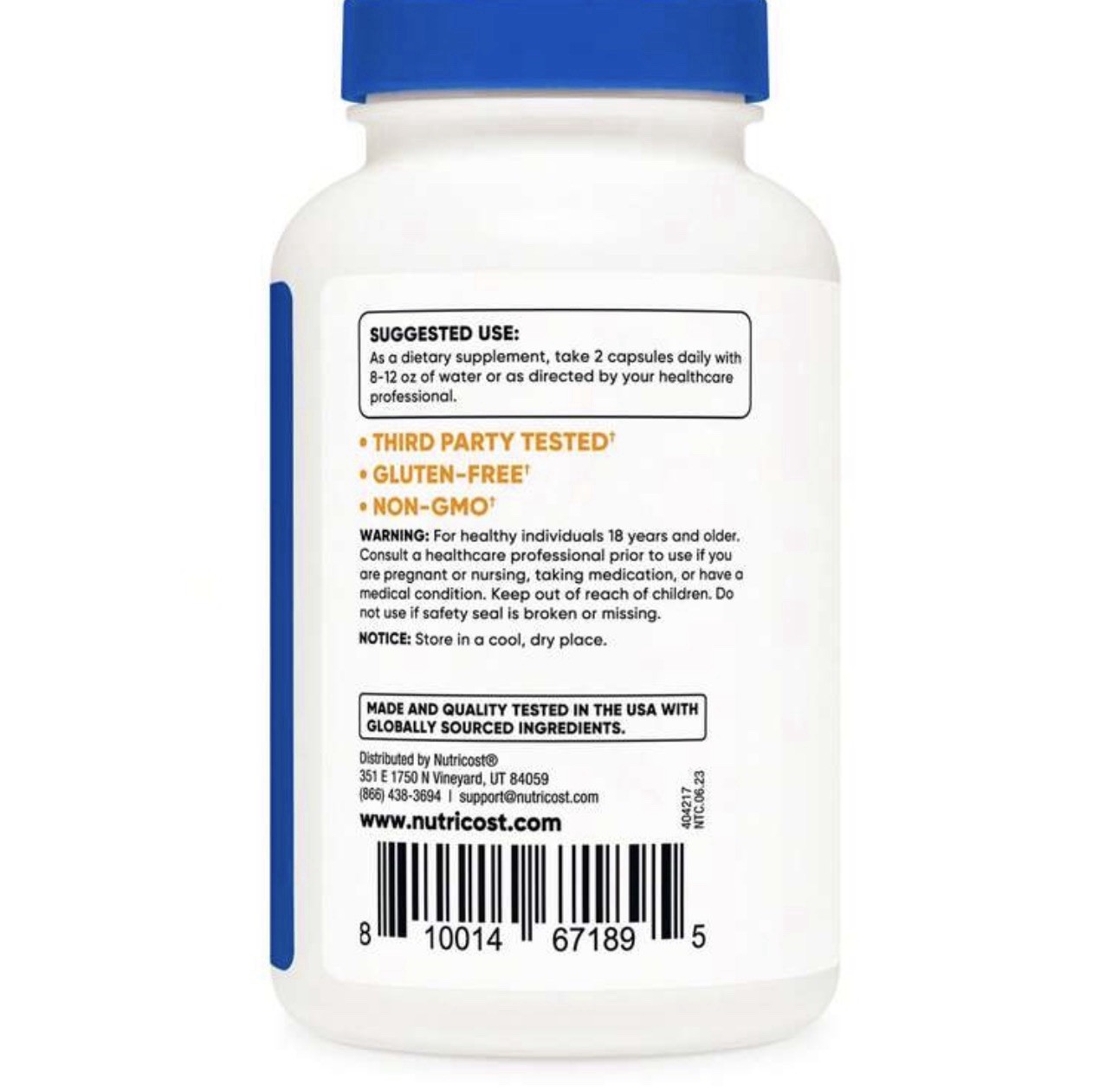 Nutricost Magnesium Citrate 420mg 120 Veggie Capsules Gluten Free Non-GMO