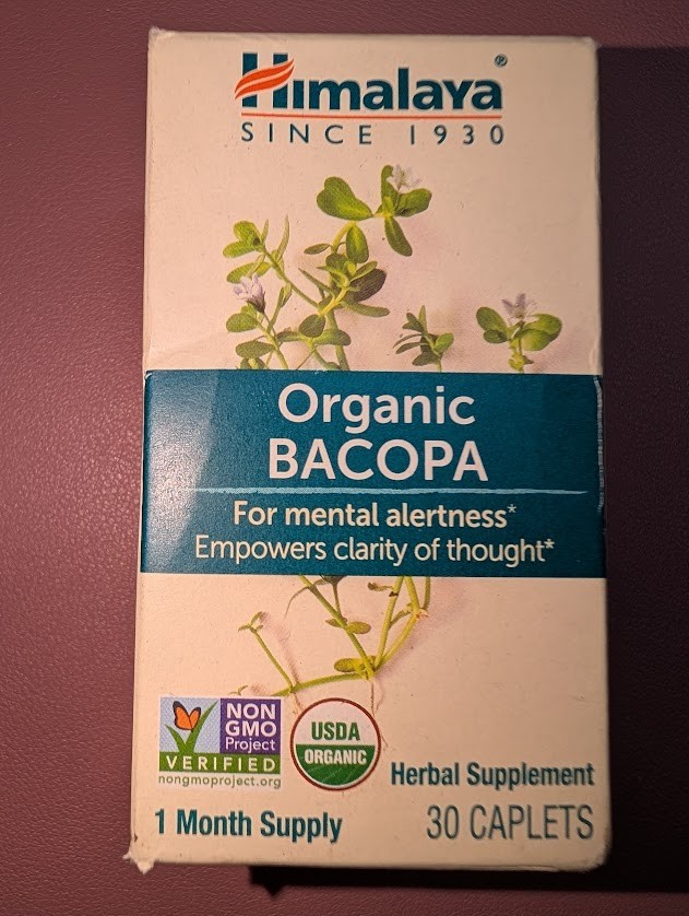 Organic Bacopa, 30 Caplets