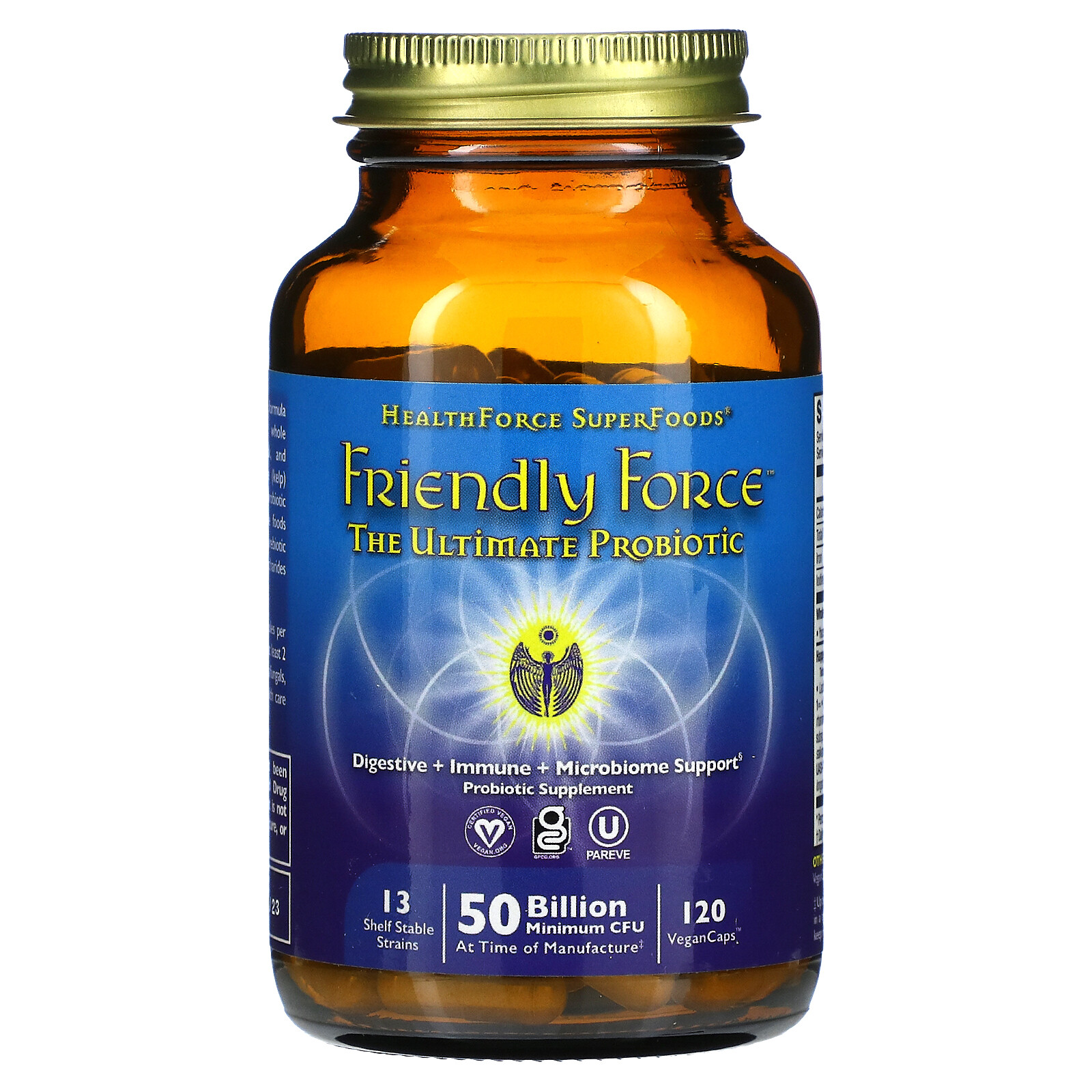 Friendly Force, The Ultimate Probiotic, 50 Billion, 120 Vegan Caps (25 Billion