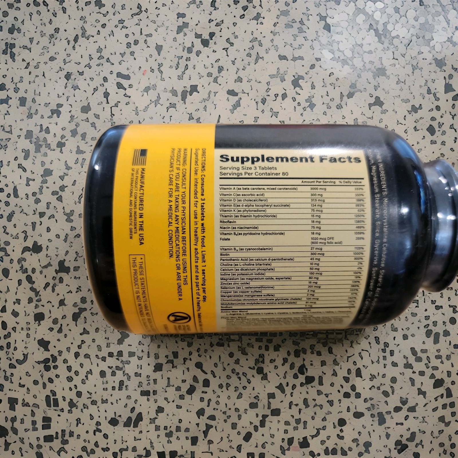 Optimum Nutrition Opti-men Daily Multivitamin Supplement – 240 Count