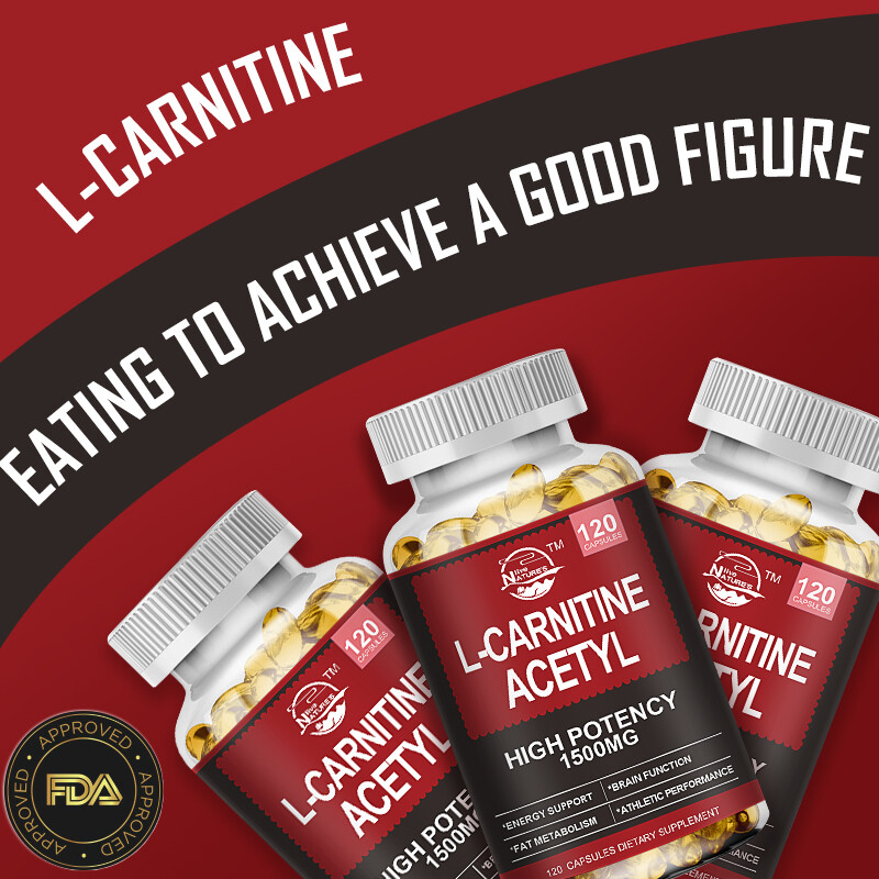 ACETYL L-CARNITINE 1500mg Nervous System Health Antioxidant 2 x 120PCS CAPSULES