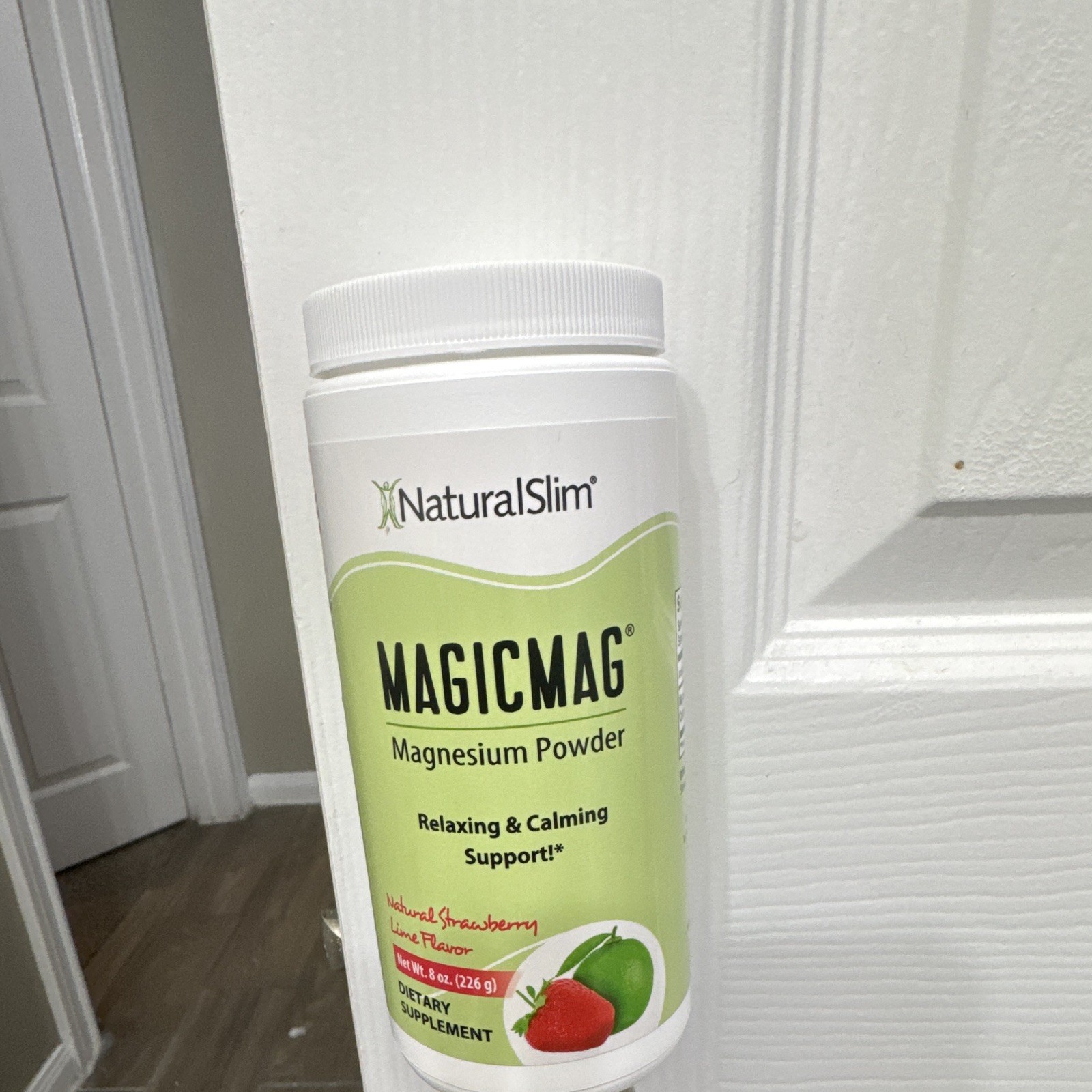 NaturalSlim MagicMag Magnesium Powder Relaxation & Calming Strawberry Lime 8 oz