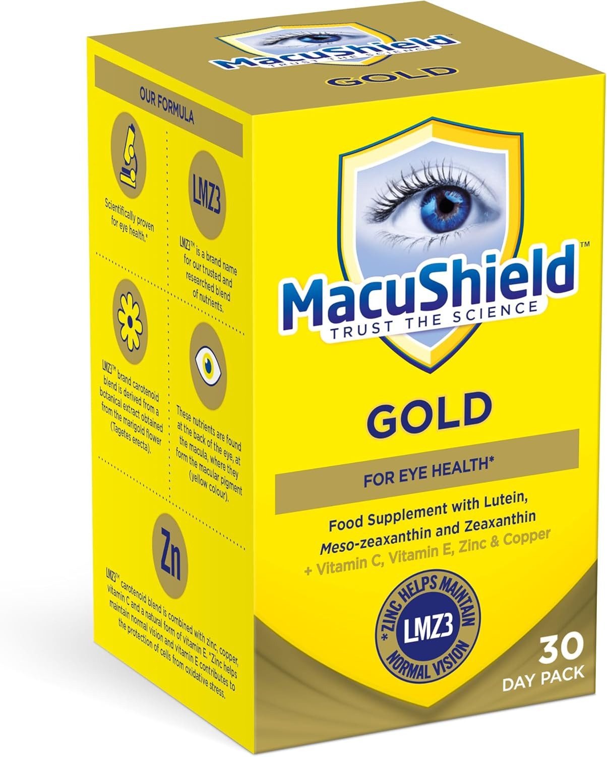 Macushield Gold Food Supplement Capsules 90ct