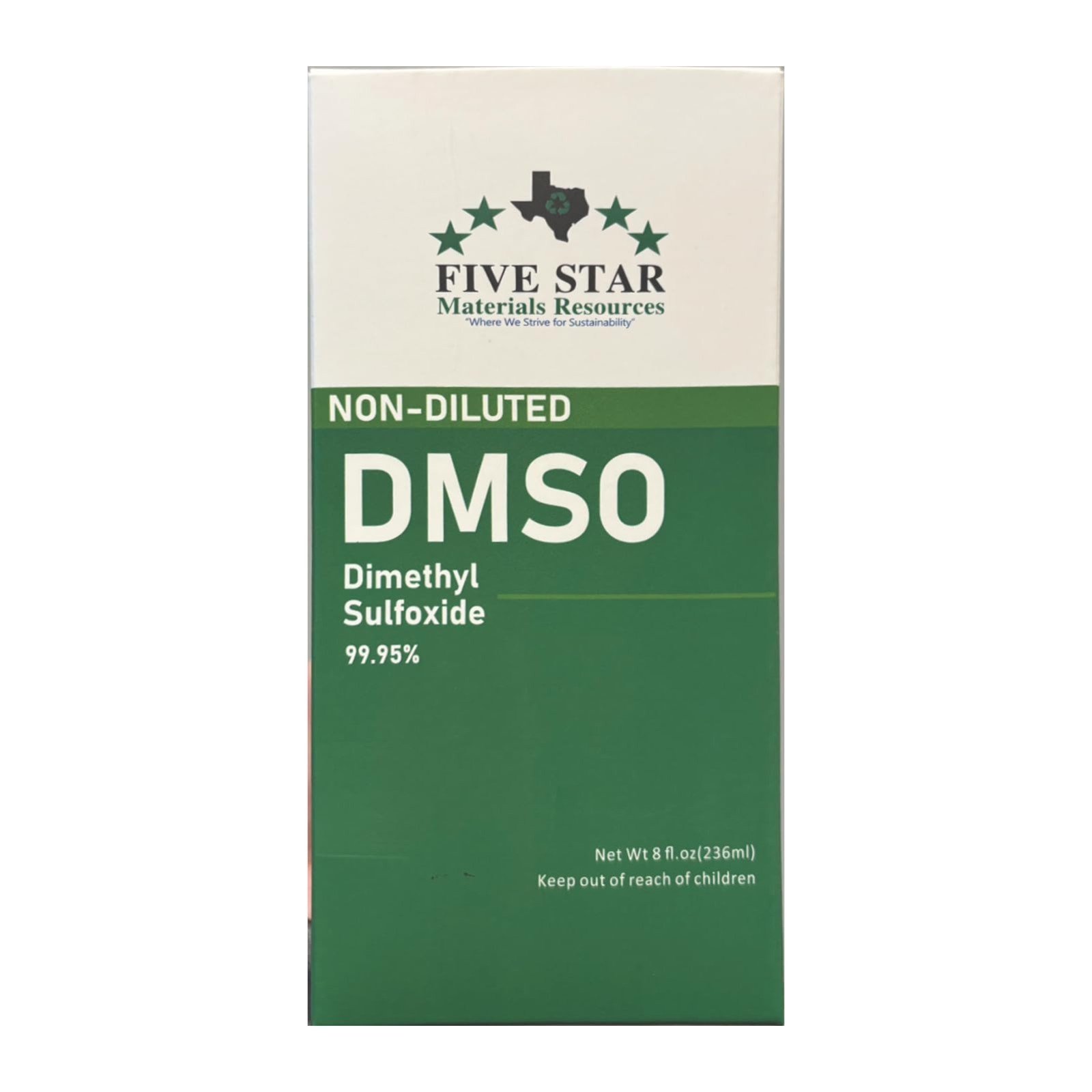 99.95% Pure DMSO Liquid 8 oz | Undiluted, Odorless, Premium Glass Bottle