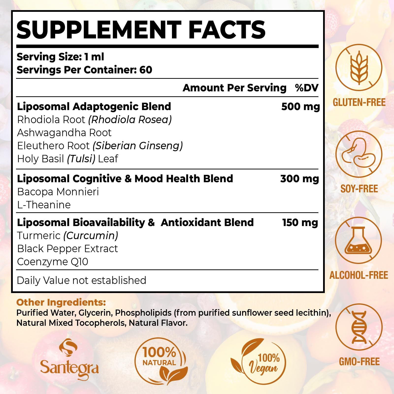 57,000 MG Liposomal Active Rhodiola Rosea Supplement with 2 Fl Oz (Pack of 1)