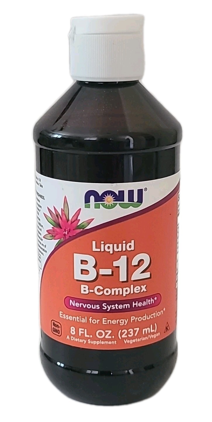 ( 1 ) NOW Foods Liquid VITAMIN B-12 Complex 8 fl oz / 237 mL• EXP : 10/2026