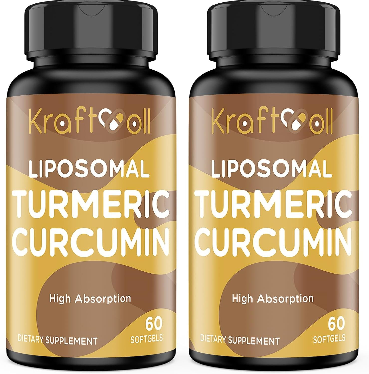Liposomal Turmeric Curcumin 2200 Mg with Black Pepper for Enhanced Absorption an