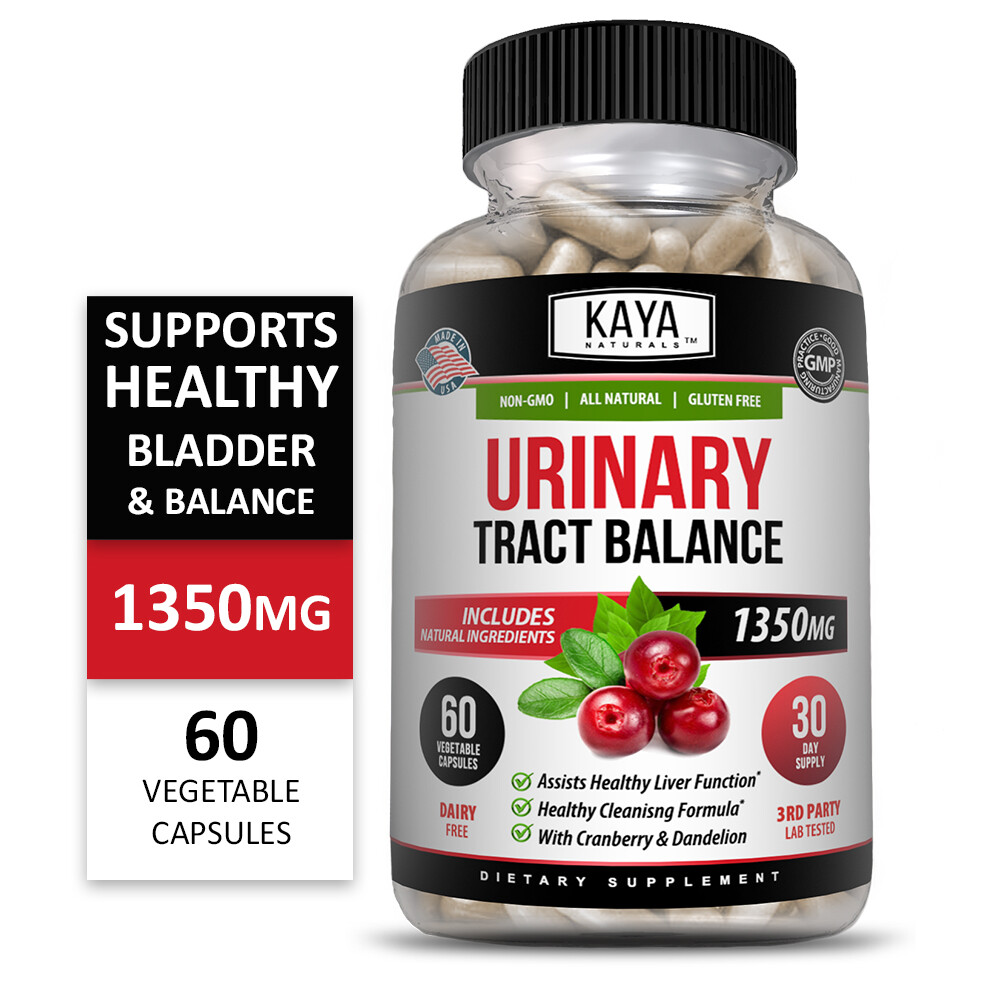 Urinary Tract Balance 1350mg 60ct D Mannose w/ Cranberry Bladder Control Health