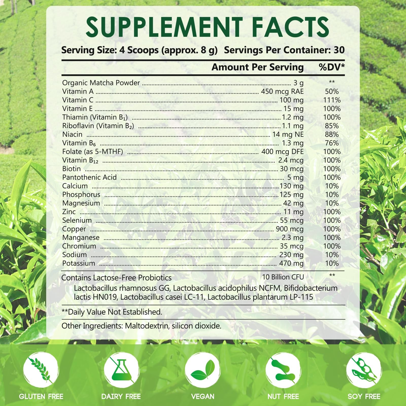 DR.YES Organic Grade Matcha Powder Premium First Harvest Tea, Energy Boost, …
