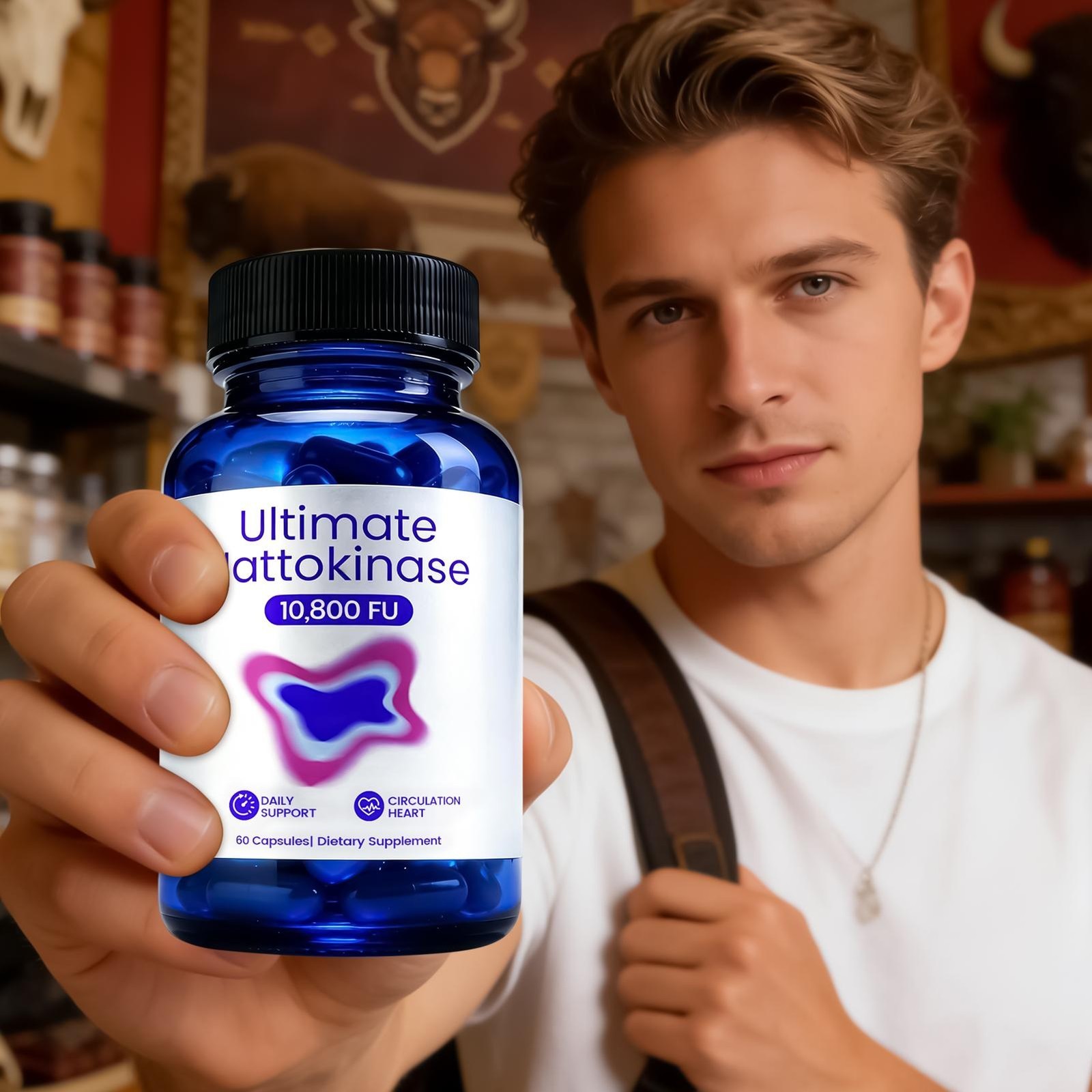 1-5 pack Nattokinase Supplement – 10800 FU 60 Capsules Per Serving US STOCK