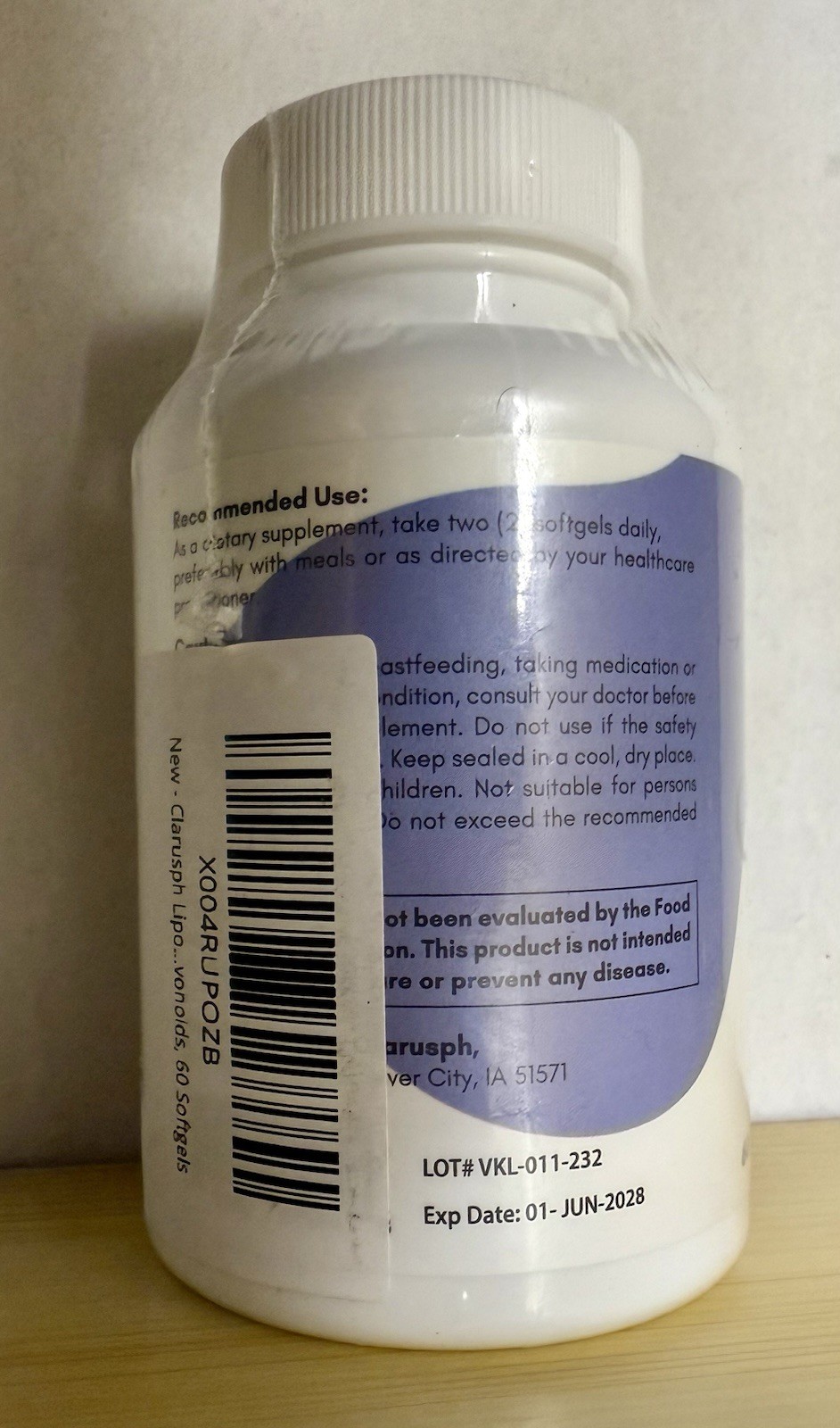 Liposomal Quercetin + Bromelain, Vit C & Zinc – Immune Support 60 Softgels