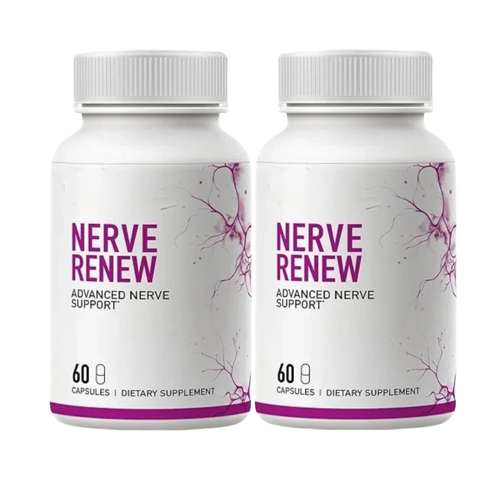 2 Pack Nerve Renew Capsules – Advanced Nerve Support Daily Capsules- 60 Caps FS