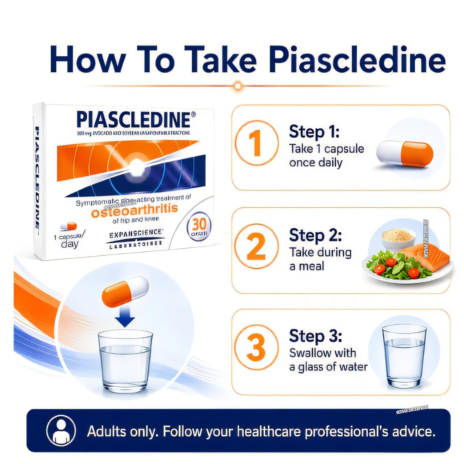 2 New Box PIASCLEDINE 300mg Anti-rheumatic Osteoarthritis Joint-Pains 30 Count
