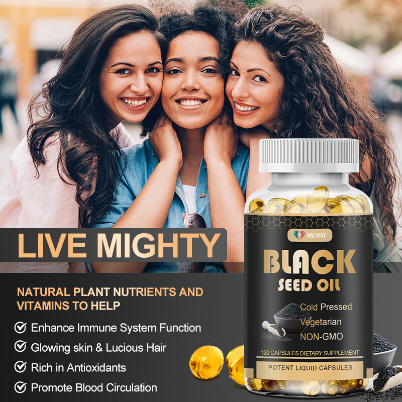 1000mg Black Seed Oil Pills,Premium Cold Pressed,Non-GMO,Vegan,Premium BlackSeed