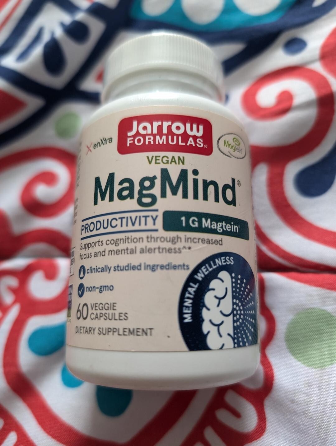 Jarrow Formulas MagMind 60 veggie caps. 1g Magtein. Best Before 07/2025