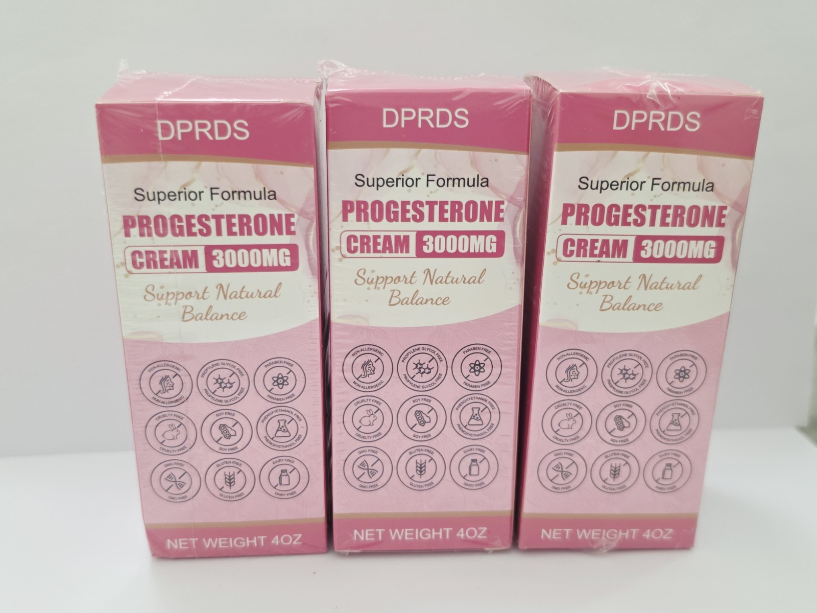 DPRDS Progesterone Cream 3000MG 4oz QTY:3