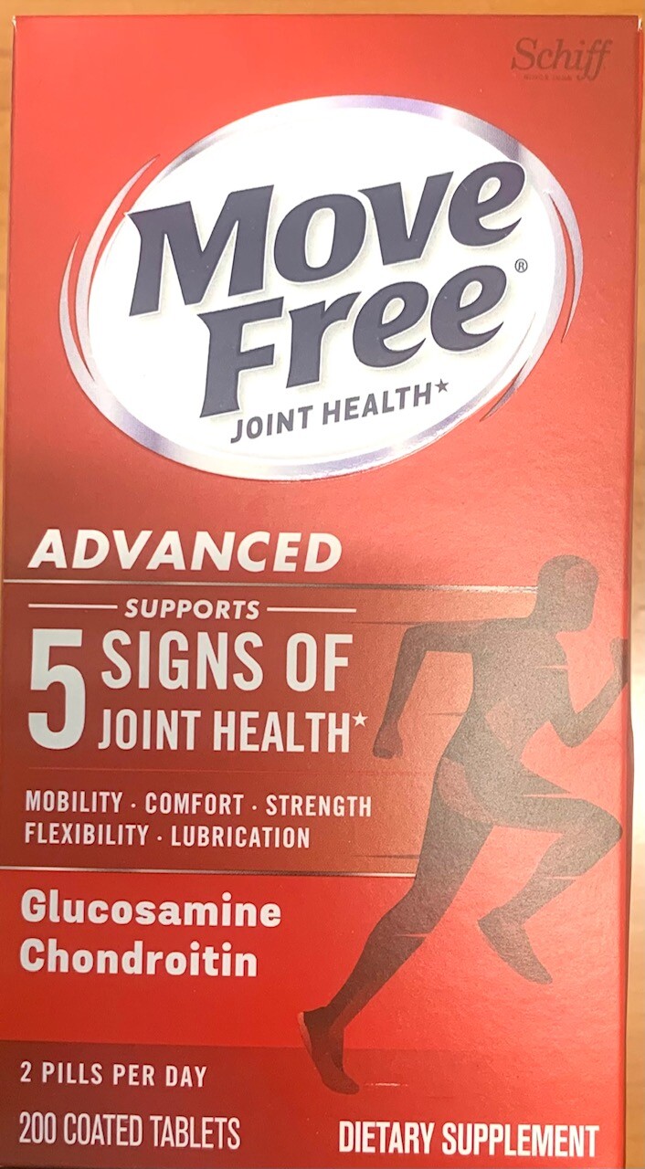Schiff Move Free Advanced Glucosamine + Chondroitin, Joint Health 200 Tablets
